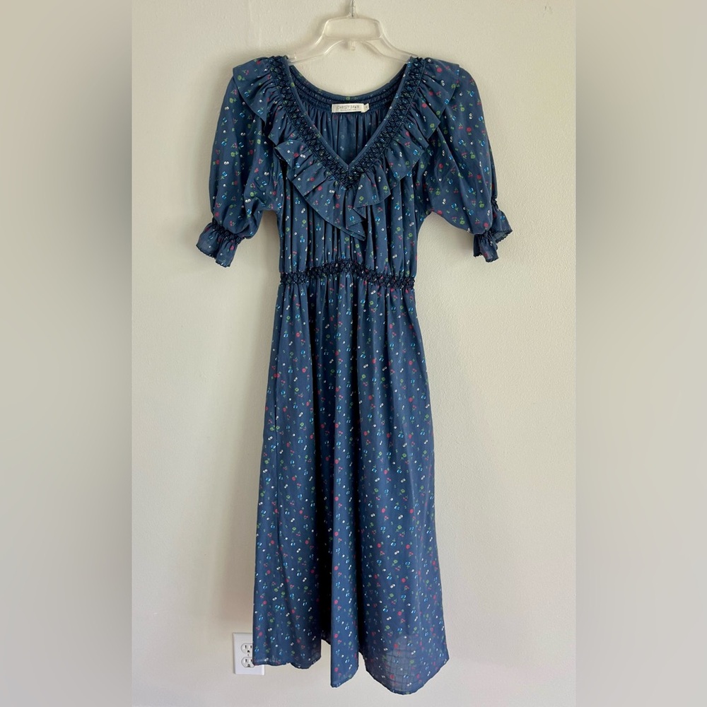 Christy Dawn Stylish Blue Floral Dress